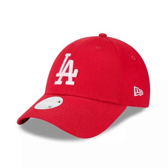 Casquette MLB Los Angeles Dodgers New Era League Essential 9Forty Rouge pour Femme - NEW ERA - Blanc