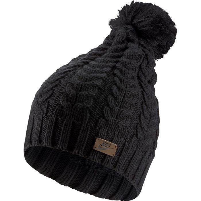 Bonnet Nike Sportswear noir homme unitaille Noir