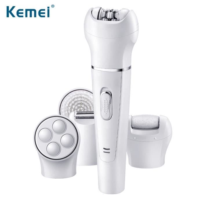 Rasoir Électrique Épilateur Bikini Tondeuse Multifonction 5 en 1 pour Femme - Kemei KM-2199