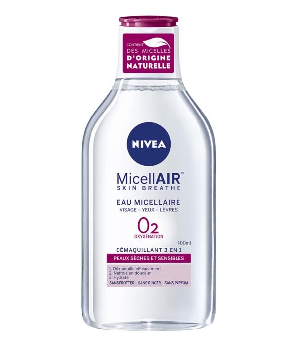 NIVEA Eau micellaire - Pour peaux sèches et sensibles - 400 ml