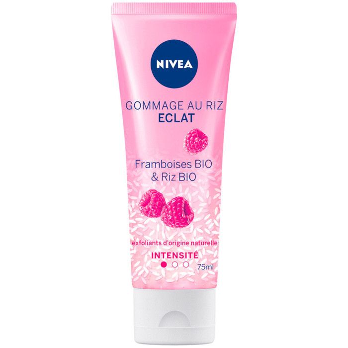 Nivea - Gommage au riz Eclat Framboises bio & riz bio - 75ml