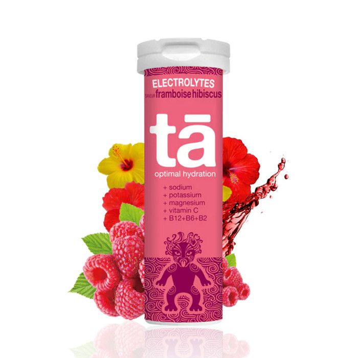 Electrolytes optimal hydration (12 tabs)| Boissons énergétiques|framboise hibiscus|No Name