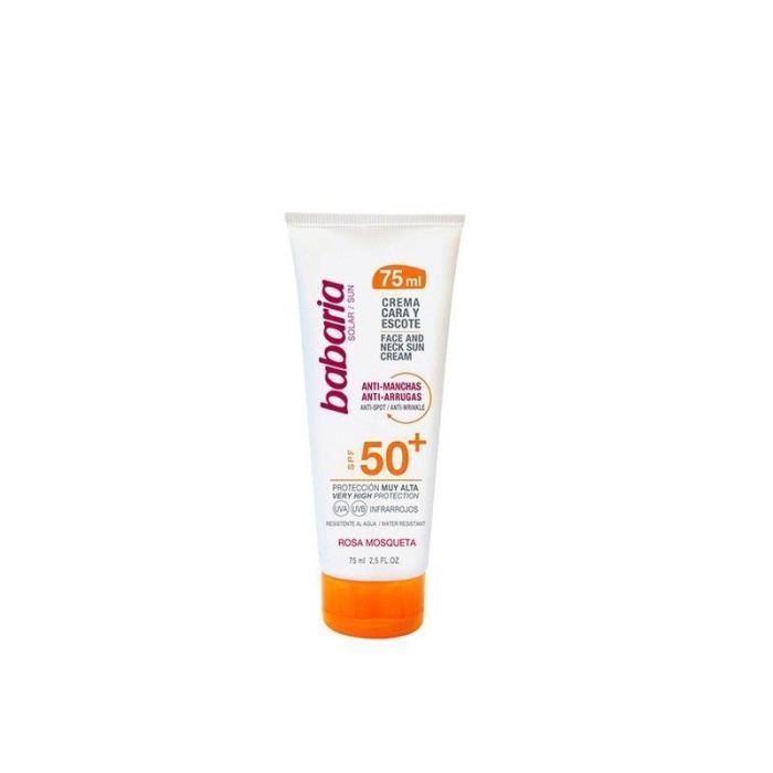 Fluide Solaire Anti-Tâches Cara & Escote Babaria SPF 50+ (75 ml) Multicolore