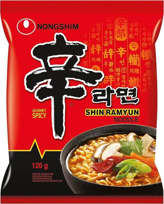 Nongshim Nouilles instantanées épicées Shin Ramyun 120g - Produit de Corée
