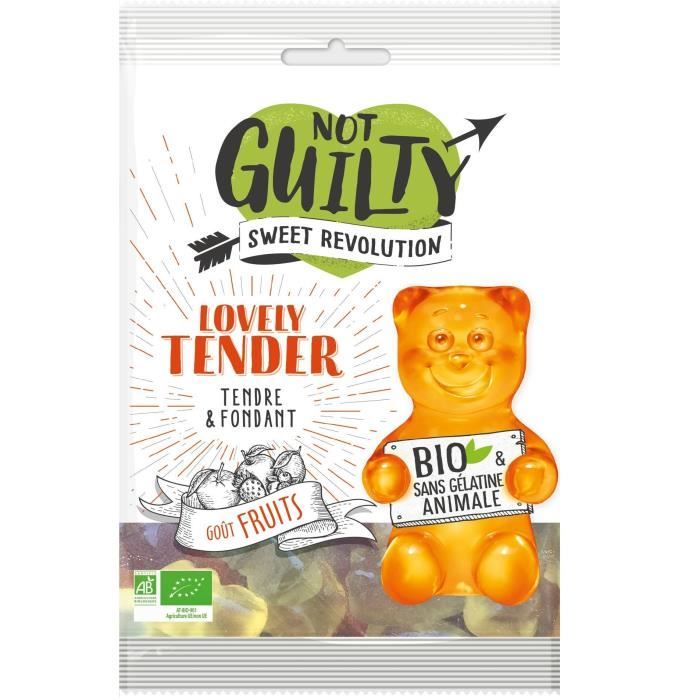 NOT GUILTY Gélifiés Sachet de Lovely Tender saveur Fruits BIO - 100 g