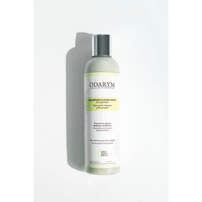 Shampoing liquide Extra Doux à l'huile de coco et à la spiruline
