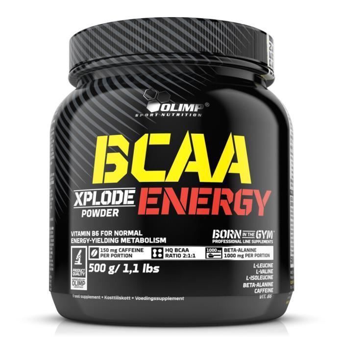 BCAA en poudre Olimp Sport Nutrition - BCAA Xplode Powder Energy - Fruit Punch 500g