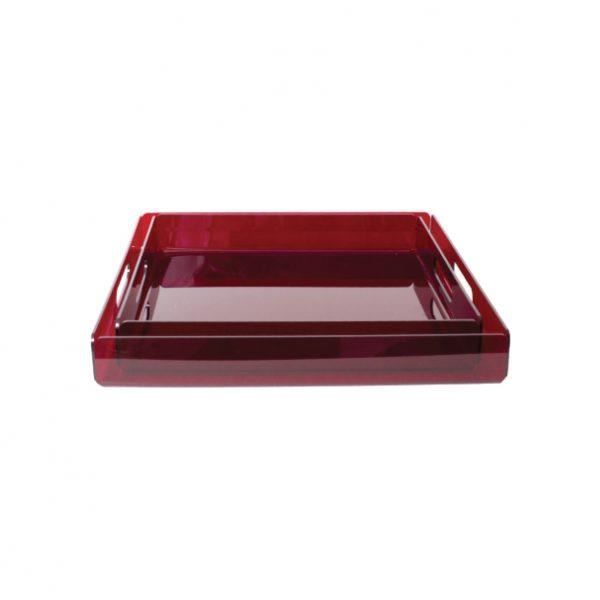 Opalescence PLATEAUX EN PLEXIGLASS 
RECTANGULAIRE 
PETIT MODELE
ROUGE
