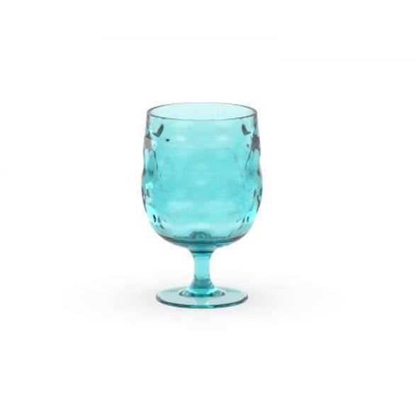 Opalescence 4 Verres á pied Ballon green bleu
