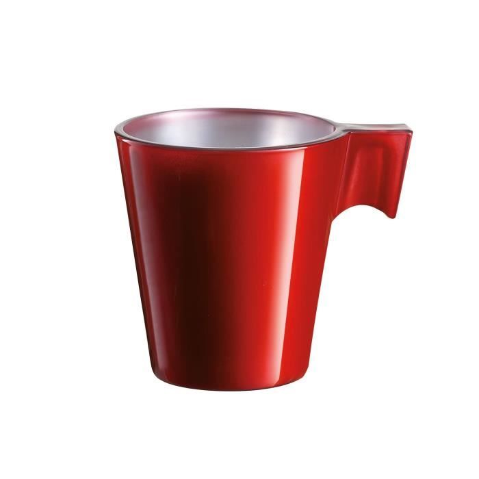 Tasse 8cl rouge Flashy Expresso Luminarc