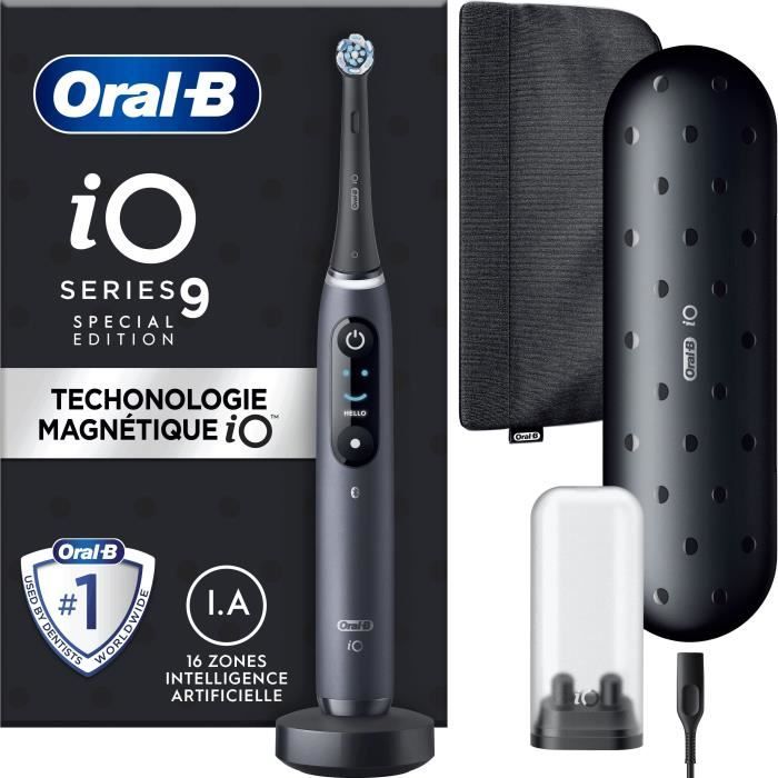 Brosse à dents électrique - ORAL-B - iO9 - Noire - Connectée
