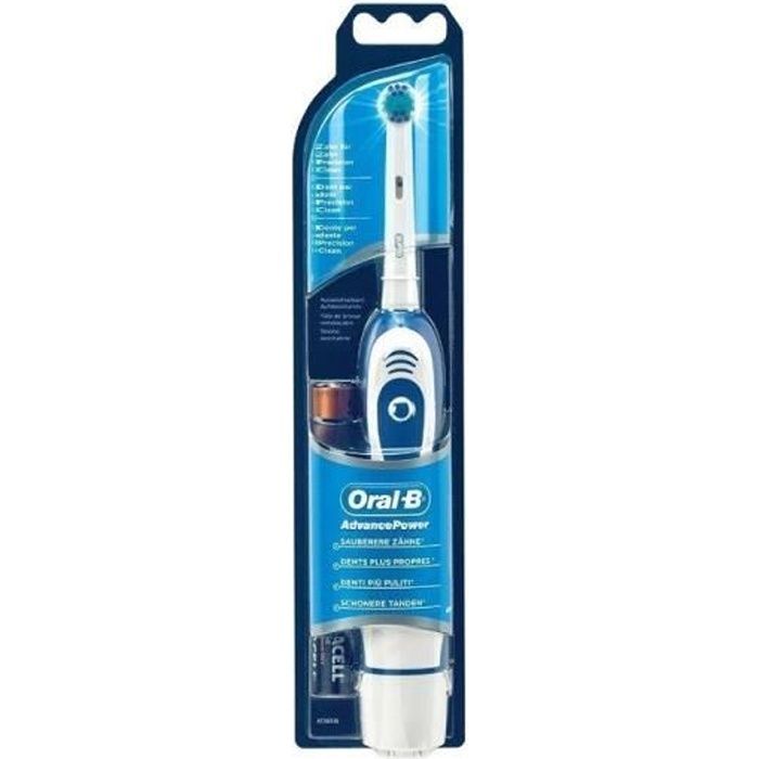 Brosse à dents électrique - ORAL B - Advance Puissance 400 DB4010 - Oscillant-rotatif - Blanc - Autonomie 40