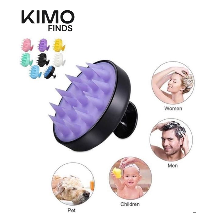 Masseur de Tête Massage Cuir Chevelu, Brosse Cheveux de Shampooing de Silicone