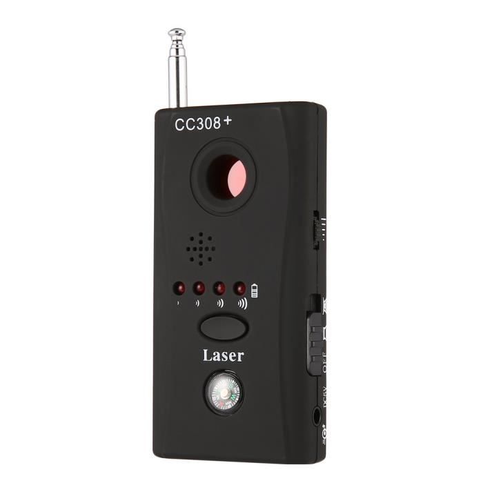 CC308 Multi-détecteur Anti-Spy Détecteur de Signal Radio Wave Signal Détecteur Caméra Cachée Lens Finder