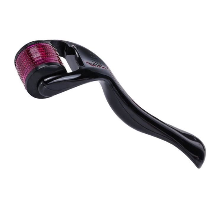 Dermaroller 2.00mm 540 Titanium Roller Micro Aiguille pour Stimule Repousse Cheveux Pousse Barbe, Réduit la Perte de Cheveux