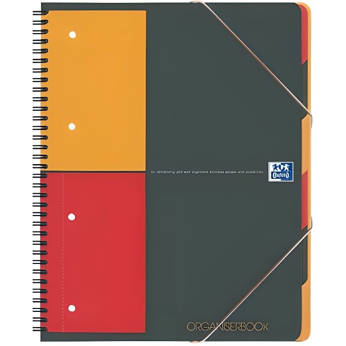 Cahier organiser book trieur 180p 5x5
