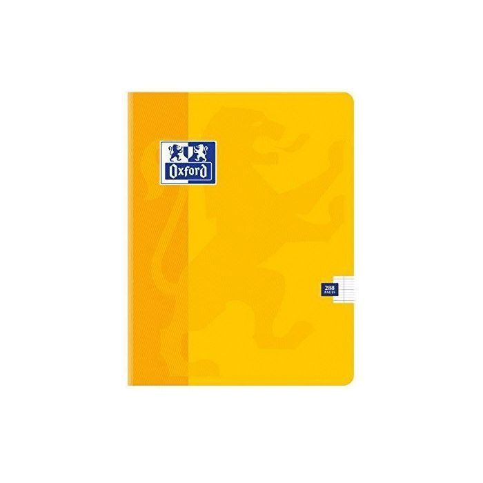 Oxford Classique Cahier broché 17 x 22 cm 288 pages grands carreaux seyès - 100100880
