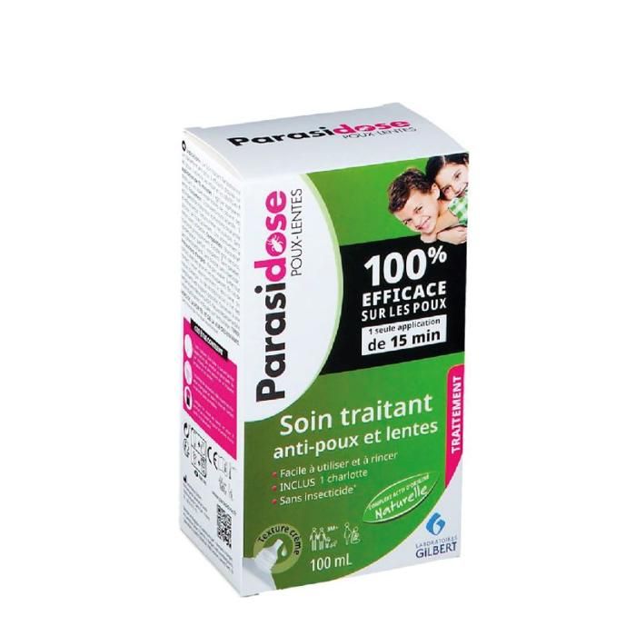 Parasidose Soin Traitant Anti Poux (A Partir De 3 Ans)+1 Peigne Offert 100Ml