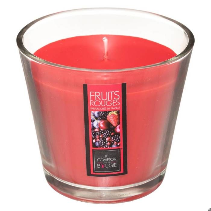 Bougie parfumée - fruits rouges - 190g - Rouge - Atmosphera createur d'interieur