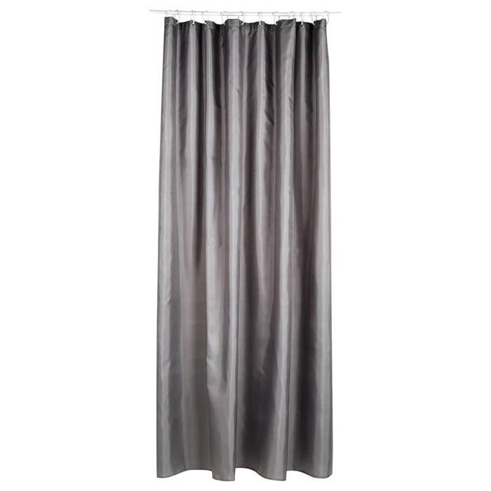 Rideau Douche Polyester 180x200cm Gris