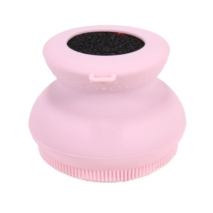 Brosse En Silicone Corps "nettoyante" 9cm Rose - Paris Prix