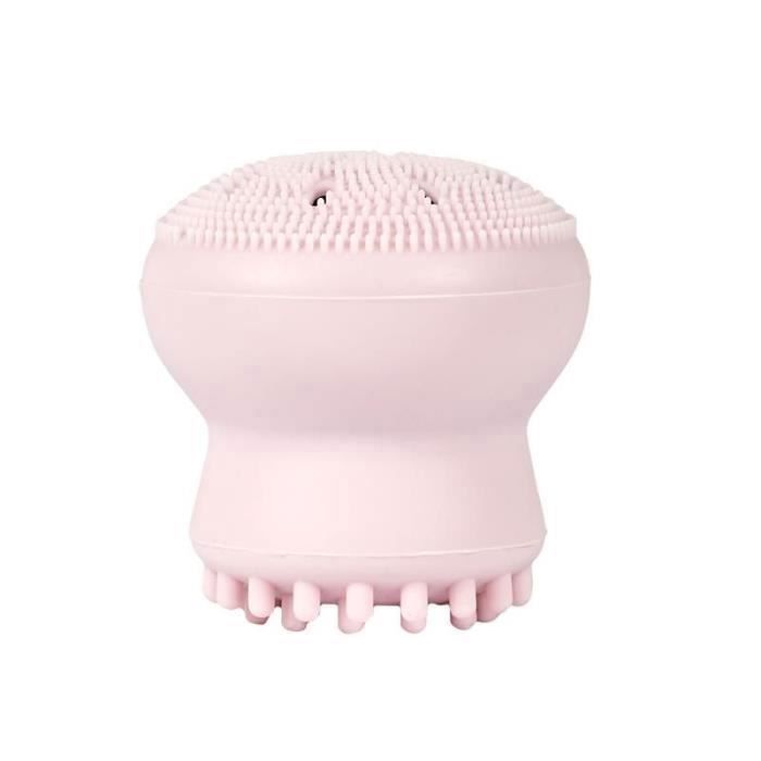 Brosse En Silicone Visage "nettoyante" 5cm Rose - Paris Prix