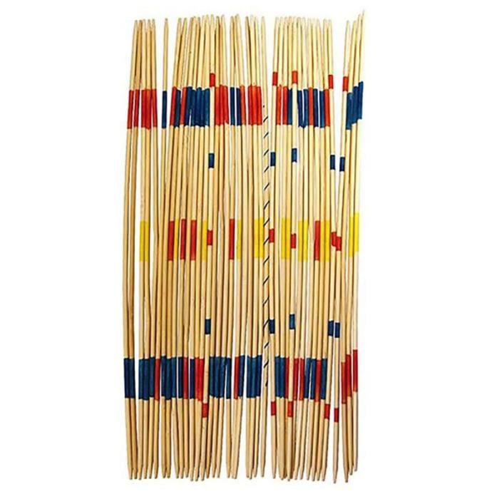 Lot De 41 Mini Mikado - Paris Prix - Baguettes en Bambou - Jeu d'ambiance - 18cm Naturel