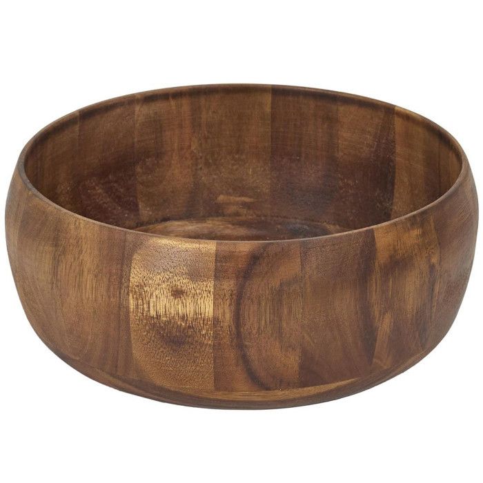 Saladier Design "acacia" 25cm Marron - Paris Prix