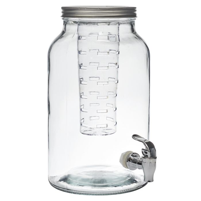 Fontaine à Boisson en Verre avec Infuseur 5.5 L – Service Facile et Aromatisé