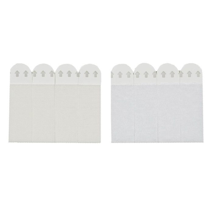 Lot de 8 Languettes de Fixation 5 kg – 6 cm – Blanc