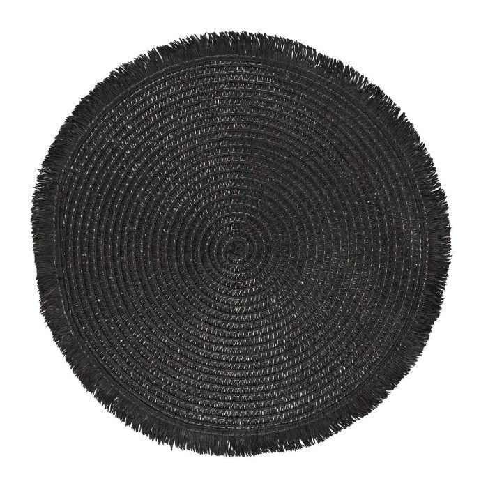 Set de Table Déco "Mirage" 38cm Noir