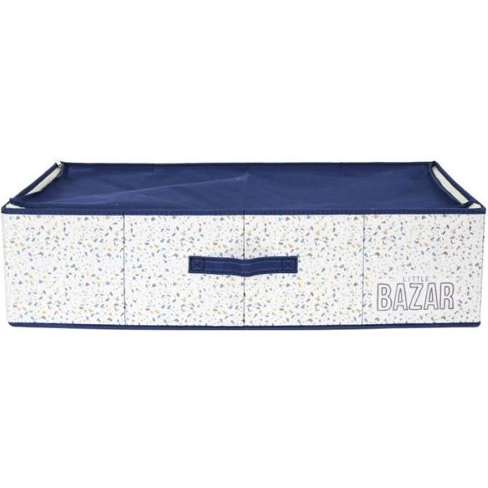 Boîte De Rangement En Tissu "sous Lit" 70cm Bleu - Paris Prix