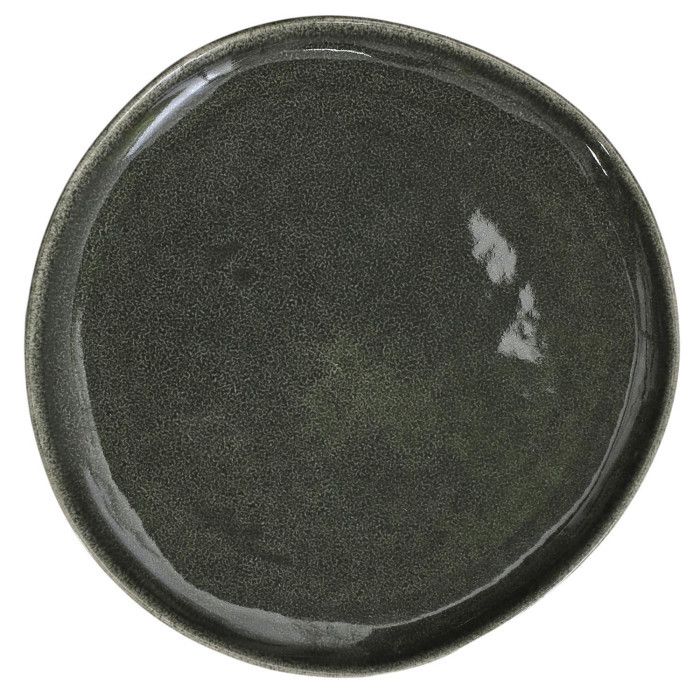 Lot de 6 Assiettes Plates "Black Forest" 27cm Vert