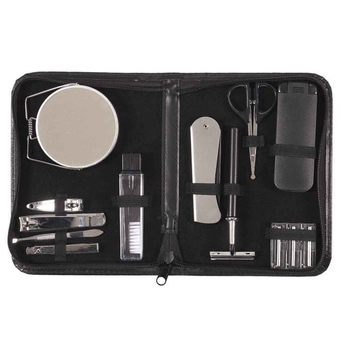 Coffret De Beauté Homme "15 Accessoires" 29cm Noir - Paris Prix