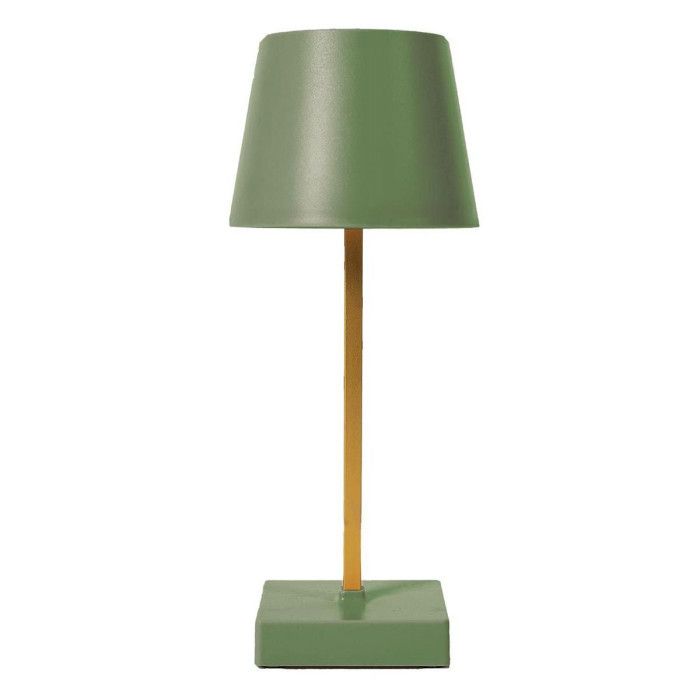 Lampe à Poser - PARIS PRIX - Tactile - LED - 26cm - Vert - 3 Niveaux d'Intensité