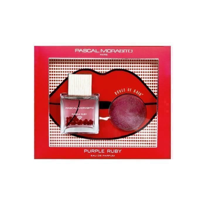 MORABITO COFFRET PURPLE RUBY 95ML EDP + BOULE DE BAIN
