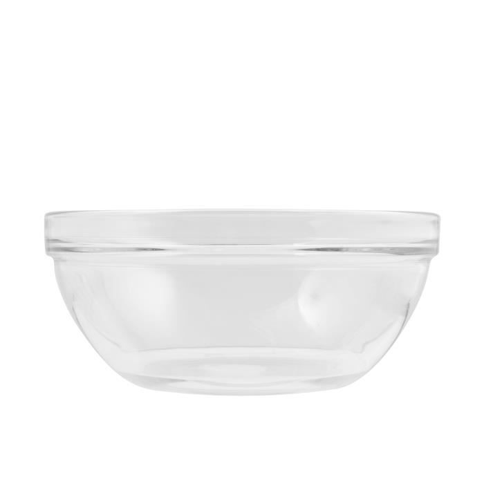 Cerve Set 3 Coupes en verre Duralex Lys empilables 31 cm Bols Et Coupes