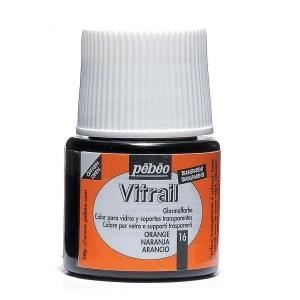 Peinture Vitrail - Pebeo - Orange - 45ml - Brillant - Transparent - Marjane Mall - Image 1