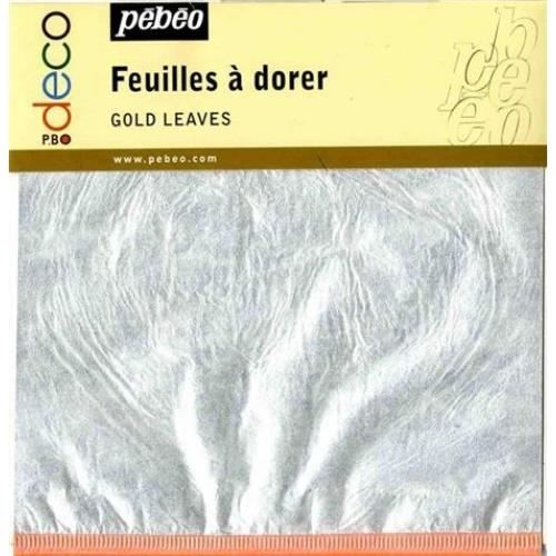 12 Feuilles à dorer Argent