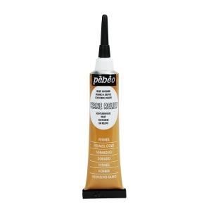 Cerne relief - Pébéo - 20ml - Vermeil - Tube avec canule - Peinture opaque à base d'eau