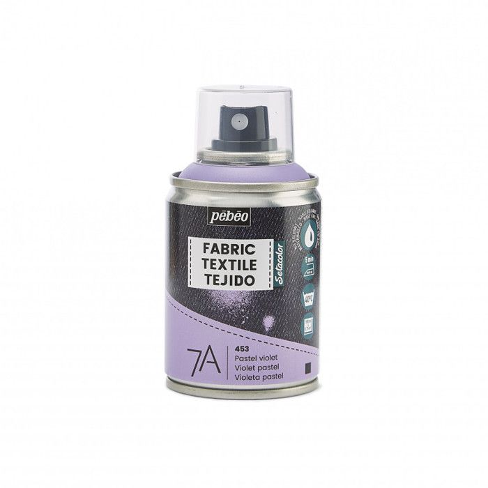 Peinture textile en bombe - PEBEO - Violet Pastel - Acrylique - Monocouche - 2 m²