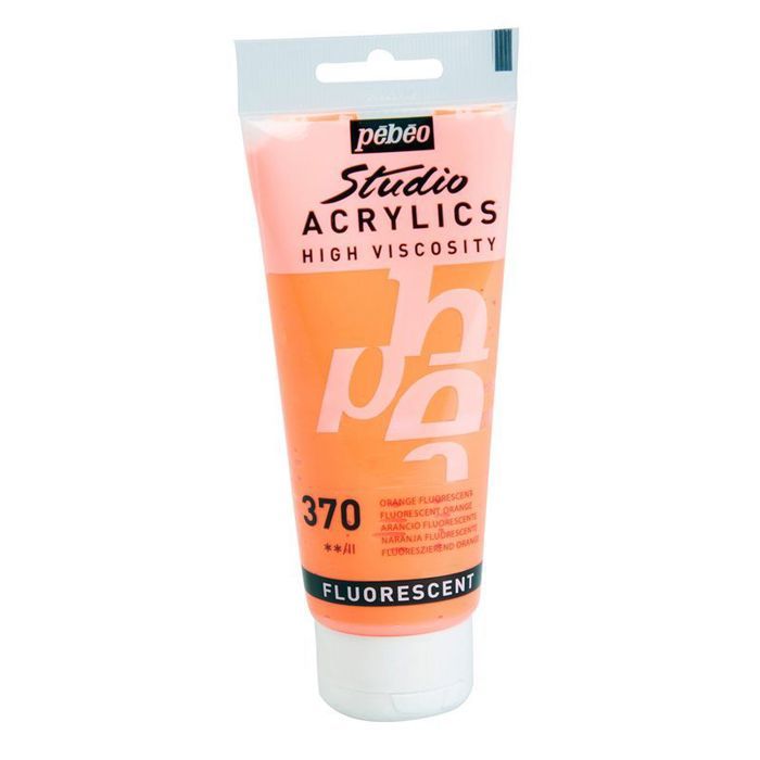 Peinture orange fluo - Pébéo