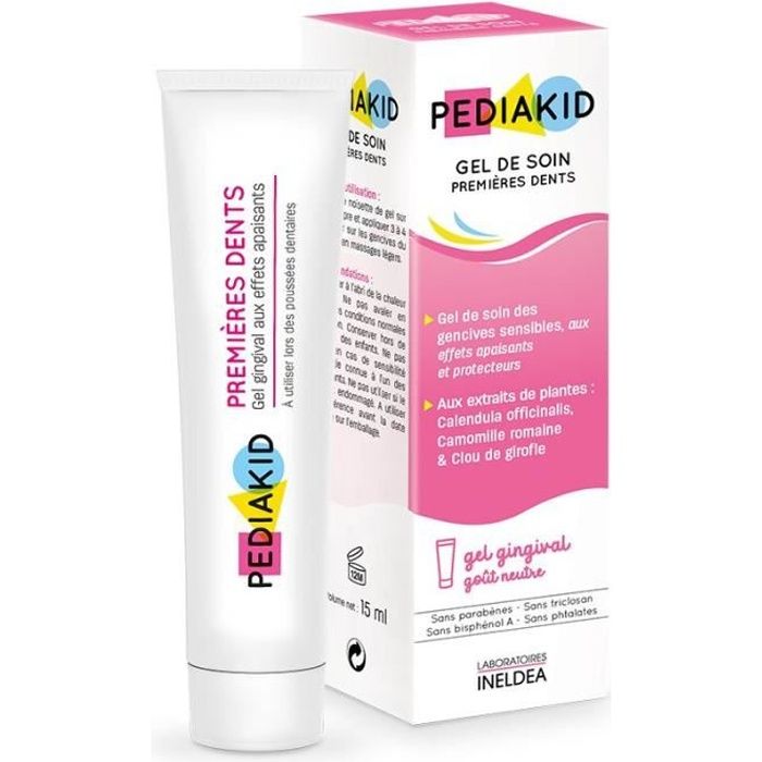 Pediakid Gel de Soin Premières Dents Goût Neutre 15ml
