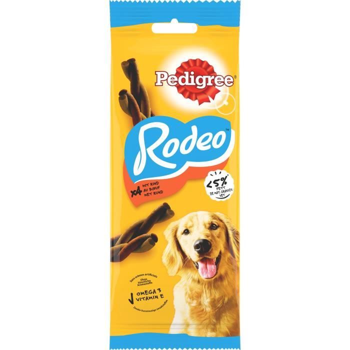 PEDIGREE Cravate rodeo récompenses au bœuf - Pour chien - 70 g