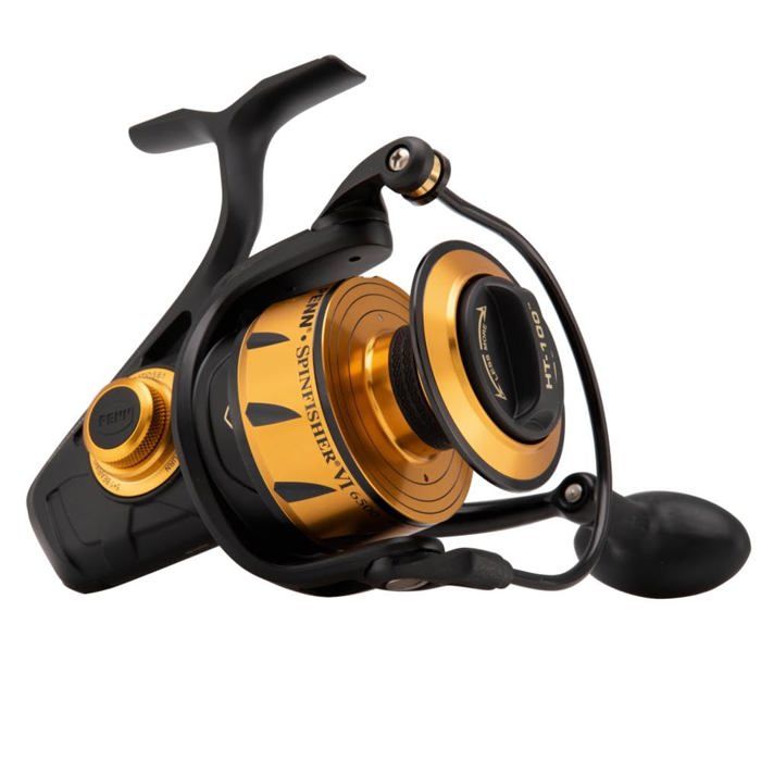 Moulinet Penn Spinfisher VI - poids (g):355 taille:4500 ratio:6,2:1 tmv (cm):102 capacité:0.30/240 frein (kg):9