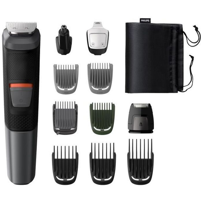 PHILPS MG5730/15 Tondeuse à Barbe et Cheveux Serie 5000 Waterproof - Polyvaltente 11-en-1 : nez, oreilles, corps - Autonomie 80 min