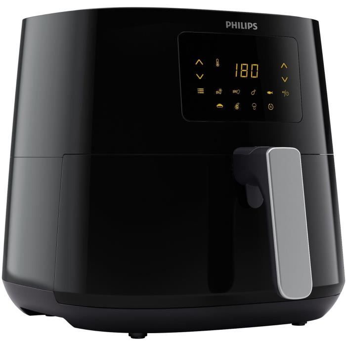 Friteuse sans huile PHILIPS Airfryer XL Série 3000 HD9270/70, 1,2 kg, Technologie Rapid Air, 7 préréglages, noir