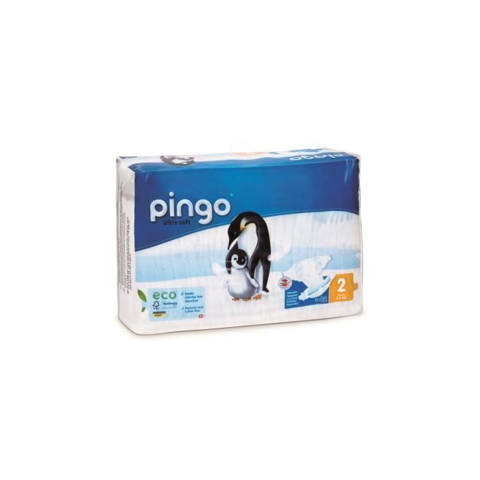 PINGO - Couches Ecologiques taille 2 -  3 à 6 kg - 42 couches