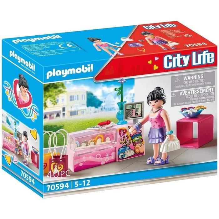 PLAYMOBIL - 70594 - Boutique accessoires de mode