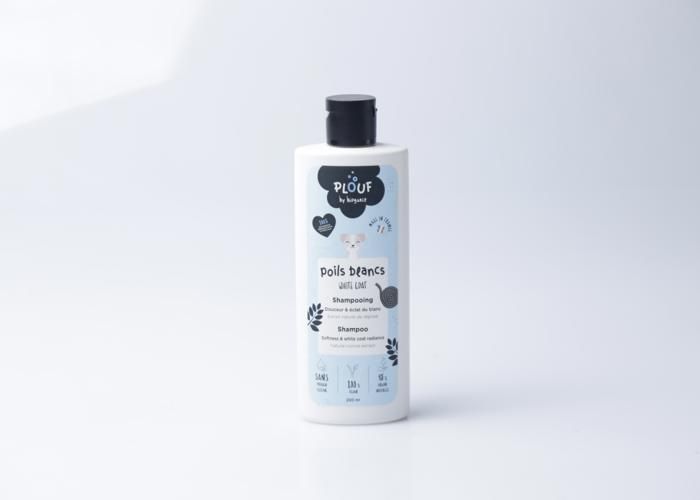 Shampooing pour poils blancs - Plouf - 200ml - Extrait de réglisse et lavande